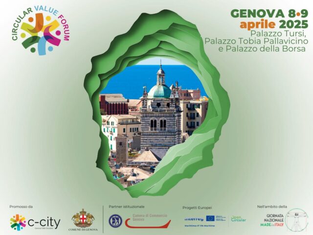 Circular Value Forum, a Genova la prima edizione Circular Value Forum, a Genova la prima edizione