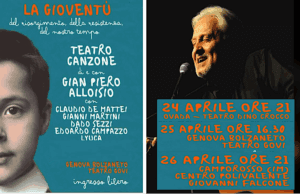 Il 25 aprile Gian Piero Alloisio ed il suo Teatro-Canzone al “Govi” in occasione dell’80° Anniversario della Liberazione
