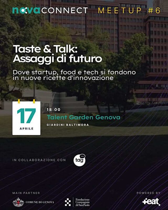Nova Connect Meetup 6: a Genova un evento tra innovazione, cibo e networking Nova Connect Meetup 6: a Genova un evento tra innovazione, cibo e networking