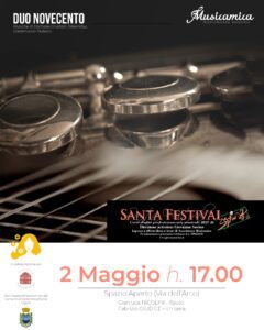 Concerto del Duo Novecento-Locandina 2 maggio a Santa Margherita