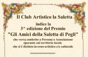 “Il Club Artistico La Saletta” sabato 17 maggio premia il Parco di Villa Pallavivini e la sua direttrice Silvana Ghigino