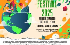 Sanremo Green Festival 2025 il 23 maggio nel Teatro del Casinò Sanremo Green Festival 2025 il 23 maggio nel Teatro del Casinò