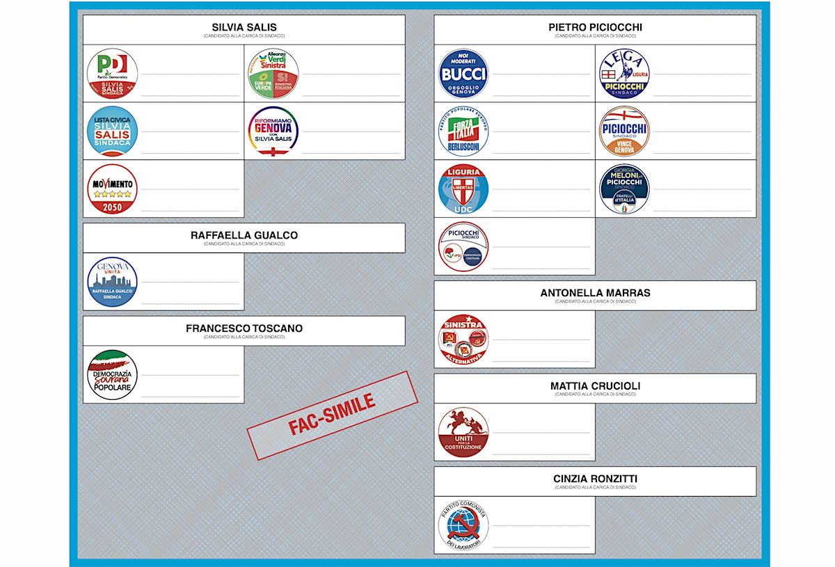 Comunali Genova 2025: ecco come si vota