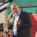 Democrazia Sovrana Popolare in piazza Matteotti a Genova: contro la guerra e per la pace