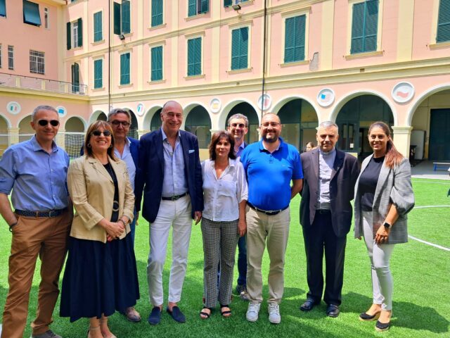 Inaugurato oggi ad Alassio il Campo delle Bandiere riqualificato grazie ai contributi del bando “Educare in Comune” assegnati al Comune Inaugurato oggi ad Alassio il Campo delle Bandiere riqualificato grazie ai contributi del bando “Educare in Comune” assegnati al Comune