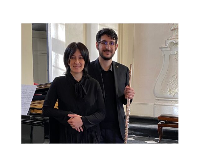 Duo Cagno-Emanuela al pianoforte e Matteo al flauto