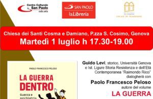 La guerra dentro. Conflitto e psichiatria in Italia tra Fascismo e Resistenza LA GUERRA DENTRO. Guerra e psichiatria in Italia tra Fascismo e Resistenza, Martedì 1° luglio alle 17.30 presso piazza San Cosimo a Genova