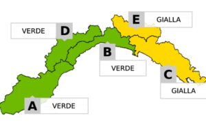 Arpal: sabato 26 luglio allerta gialla per temporali sul Levante ligure Arpal: sabato 26 luglio allerta gialla per temporali sul Levante ligure