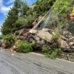 Frana sulla SP 490 del Melogno: chiusura del tratto tra Canova e il ristorante Din