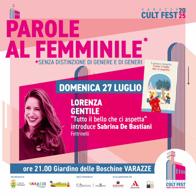 Varazze Cult Fest incontro con Lorenza Gentile al Giardino delle Boschine Varazze Cult Fest incontro con Lorenza Gentile al Giardino delle Boschine