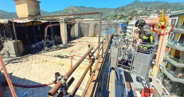 Vvf incendio alassio