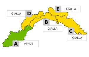 Allerta gialla per temporali in Liguria lunedì 21 luglio: ecco le zone interessate Allerta gialla per temporali in Liguria