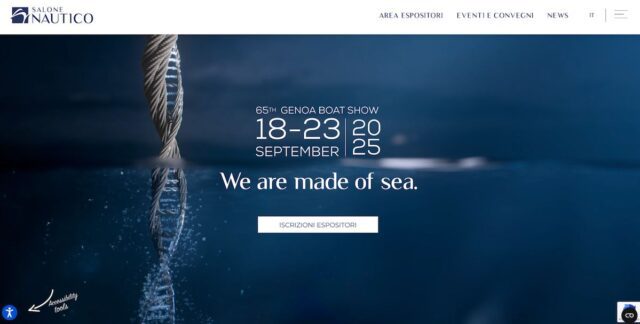Il Salone Nautico di Genova lancia il nuovo sito: design contemporaneo e accessibilità per tutti