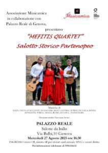 Mefitis Quartet-Locandina concerto 27 agosto 2025