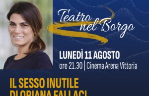 Valeria Solarino in “Il sesso inutile” di Oriana Fallaci all’Arena Vittoria a Borghetto Valeria Solarino in “Il sesso inutile” di Oriana Fallaci all'Arena Vittoria a Borghetto