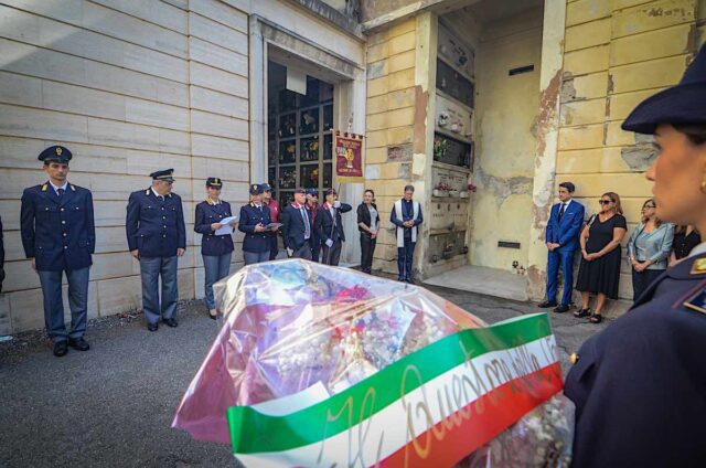 Commemorazione del Maresciallo Ettore Carlà al cimitero monumentale di Staglieno