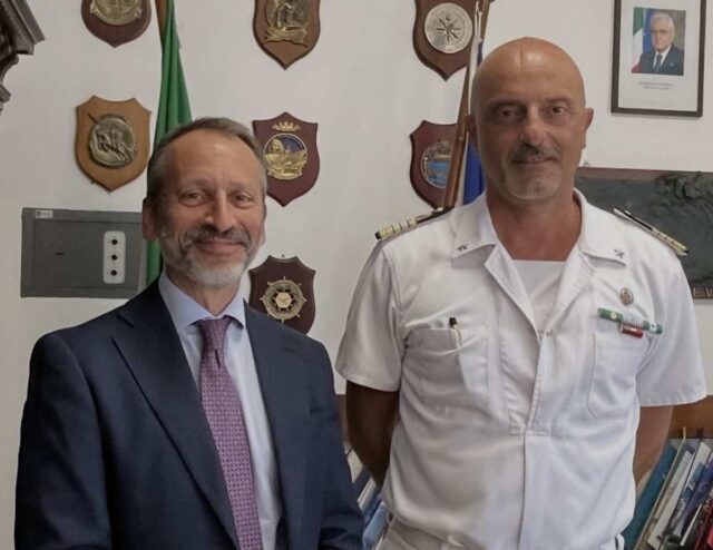 visita capitaneria porto savona Matteo Paroli in visita alla Capitaneria di Porto di Savona