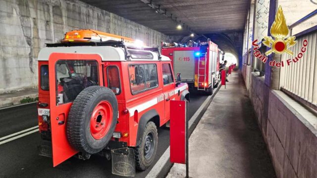 Soccorso in area impervia sopra la Galleria del Malpasso