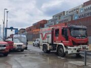 Infortunio sul lavoro al porto di Vado Ligure: intervento dei Vigili del Fuoco Infortunio sul lavoro al porto di Vado Ligure: intervento dei Vigili del Fuoco