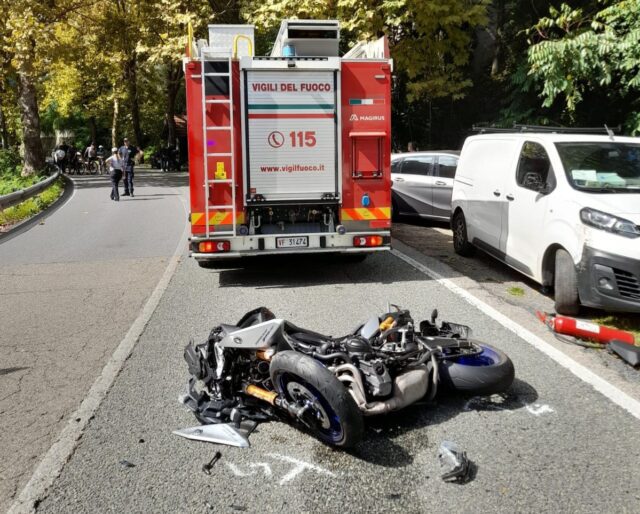 Vvf incidente moto savona