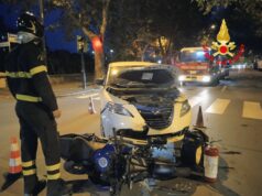 Incidente stradale a Savona: scontro tra moto e auto in Corso Ricci