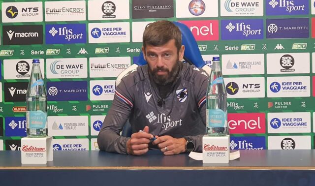 mister donati sampdoria Donati: Samp, siamo arrabbiati. Contro il Bari torna Ghidotti tra i pali