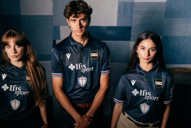 nuove maglie sampdoria blu genova Le nuove maglie Blu di Genova della Sampdoria e Macron