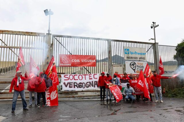 Genova, i lavoratori della Socotec bloccano per mezz’ora l’ingresso di Genova Ovest Genova, i lavoratori della Socotec bloccano per mezz’ora l’ingresso di Genova Ovest