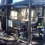 Savona, incendio in attività balneare di via Nizza: paura per bombole di GPL