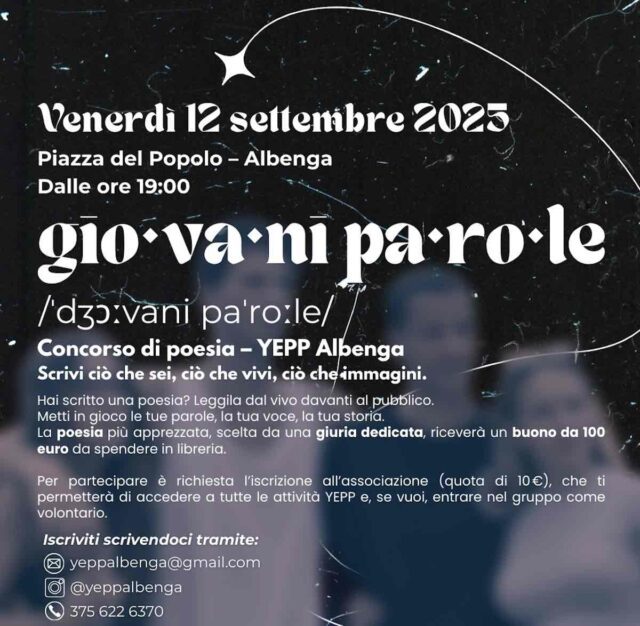 Un concorso di poesia con lo YEPP ad Albenga