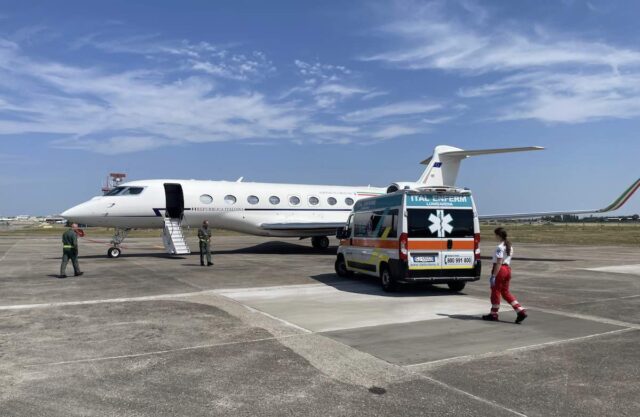 G650 Aeronautica Militare Volo salvavita da Alghero a Genova per neonata di 2 giorni: intervenuto un G650 dell’Aeronautica Militare