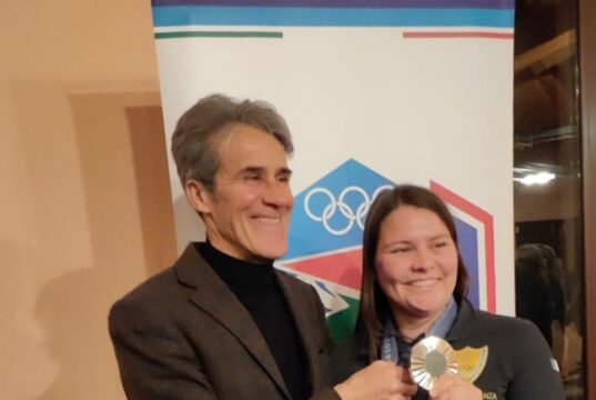 Ortovero ha festeggiato la medaglia d’argento di Silvana Stanco Ortovero ha festeggiato la medaglia d'argento di Silvana Stanco