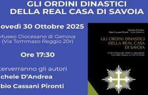 Guardia d’Onore Pantheon: a Genova prima presentazione nuovo libro sui Savoia