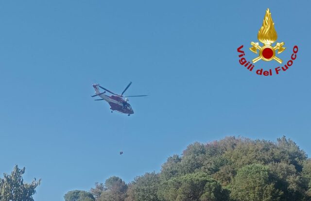 Escursionista salvato sul Ramaceto: corda dei compagni e Drago dei Vigili del Fuoco
