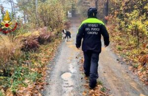 Sassello, ritrovato il disperso nella frazione Carta dai cinofili dei Vigili del Fuoco