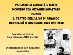 Domani ad Arnasco si parla di legalità e mafia Domani ad Arnasco si parla di legalità e mafia