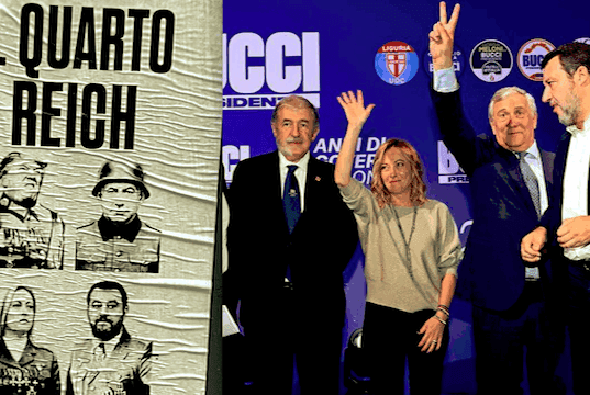 IV Reich? Bucci condanna odio e violenza delle sinistre: solidarietà a Meloni e Salvini
