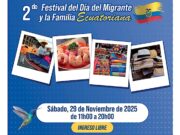 A Genova il 20° Festival della Giornata del Migrante e della Famiglia ecuadoriana il 29 novembre 2025 A Genova il 20° Festival della Giornata del Migrante e della Famiglia ecuadoriana il 29 novembre 2025