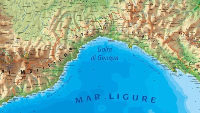 liguria cartina mappa