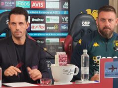 Genoa, arriva la Fiorentina (ore 15.00, Marassi). De Rossi la vede dalla tribuna.