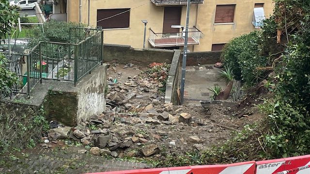 muro crollato marassi salita dell'orso