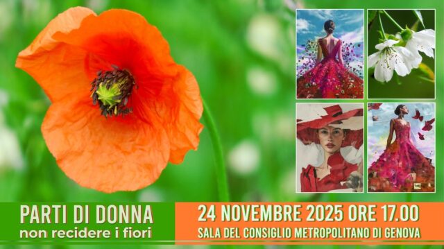 Parti di Donna – Non recidere i fiori: mostra fotografica contro la violenza sulle donne a Palazzo Doria Spinola