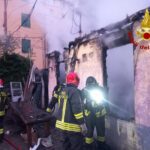 Incendio in un circolo ricreativo in via Berghini