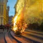 Confeugo a Genova, la fiamma va dritta: buon auspicio per il 2026 in piazza De Ferrari