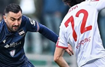 A Padova la Sampdoria getta la vittoria. In vantaggio con Coda si fa raggiungere.