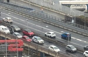 Incidente in Sopraelevata a Genova: tre veicoli coinvolti e due feriti