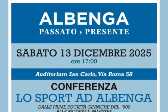 Domani ad Albenga si parlerà di sport Domani ad Albenga si parlerà di sport