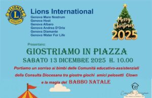 GIOSTRIAMO IN PIAZZA, Evento solidale 13 dicembre 2025 GIOSTRIAMO IN PIAZZA, Evento solidale 13 dicembre alle ore 10:00 in Piazza Martinez a Genova