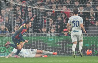 L’Inter vince a Marassi (2-1), ma nella ripresa subisce il ritmo e la determinazione del Genoa.