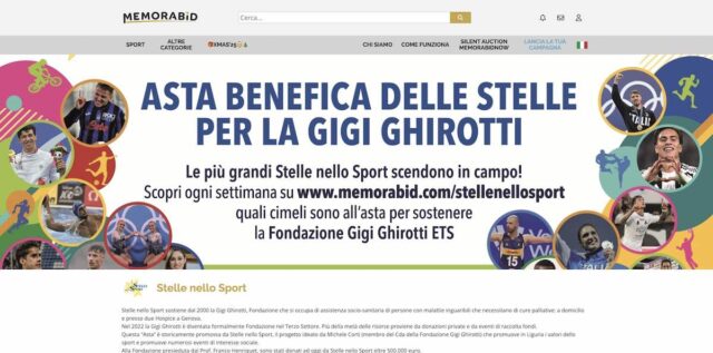 Asta delle Stelle 2025, venti campioni in campo per la Fondazione Gigi Ghirotti Asta delle Stelle 2025, venti campioni in campo per la Fondazione Gigi Ghirotti
